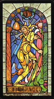 Printable Tarot Deck PDF | Complete Card Tarot Set | Large and Medium Sizes | Instant Digital Download | DIY Tarot Cards - Tarocco_delle_Vetrate