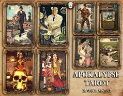 Printable Tarot Deck PDF | Complete Card Tarot Set | Large and Medium Sizes | Instant Digital Download | DIY Tarot Cards - Apocalypse_Tarot