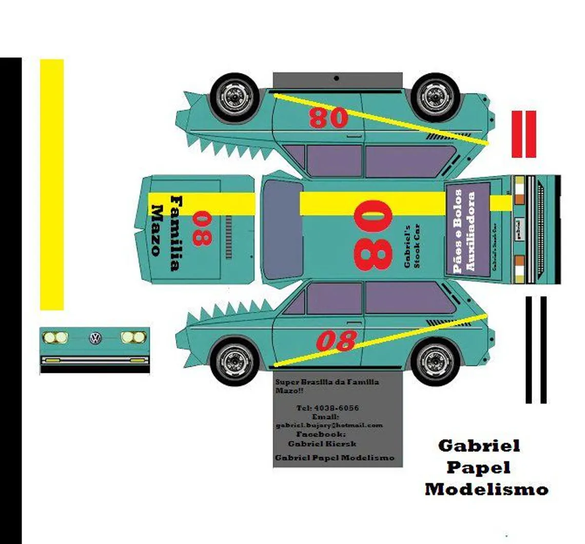 20 Car Papercraft Models Bundle | Printable PDF Vehicles | Classic, Racing & Utility Cars | DIY Paper Models | Instant Download - Image 13