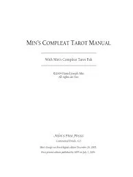 Min's Compleat Tarot Manual - Instant Download